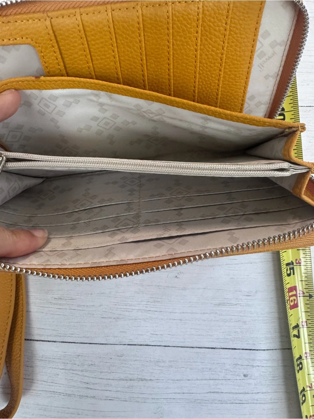 FREE GIFT With Bundle Purchase Mustard Yellow Zip Around Wristlet Wallet